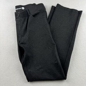 Betabrand‎ Dress Pant Yoga Pant Gray Straight Leg Petite Medium